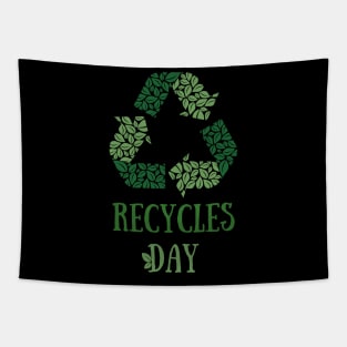 America Recycles Day green design Tapestry