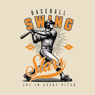 Swing For Stars Baseball T-Shirt