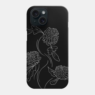 Chrysanthemum (white) Phone Case