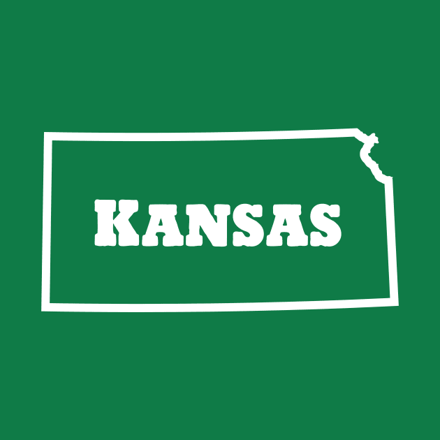 Kansas Outline Text by loudestkitten