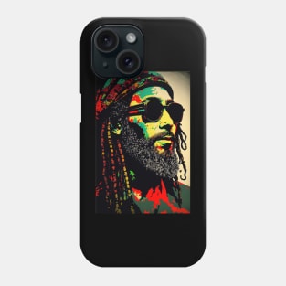 reggae rasta peace hippie bob marley Phone Case