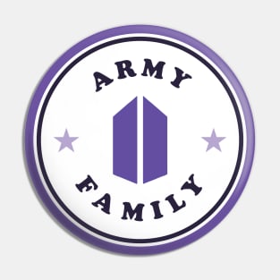 BTS ARMY family round logo Pin