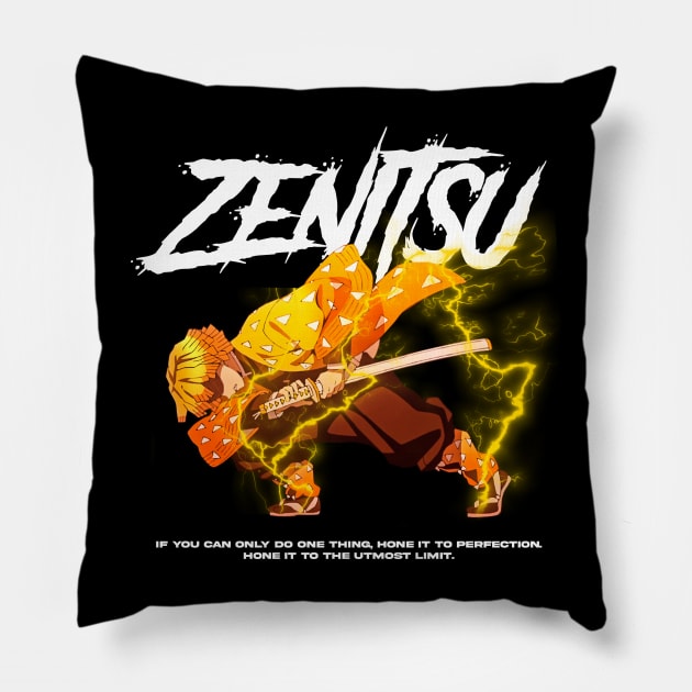 Zenitsu Chan Demon Slayer Pillow by WahomeV