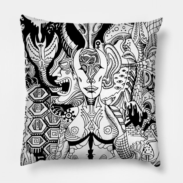 Mindscape Zone #1 Pillow by Koko Ricky