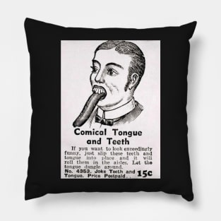 Comical Tongue and Teeth Pillow