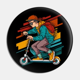 Stunt Scooter- Vintage Pin