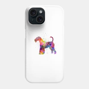 airedale terrier  dog in watercolor Phone Case