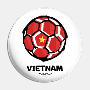 Vietnam Football Country Flag Pin