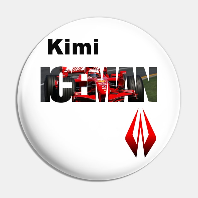 Kimi Raikkonen Iceman Cool Pin by Summersg Randyx