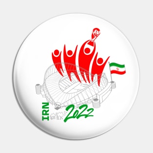 Iran World Cup Soccer 2022 Pin