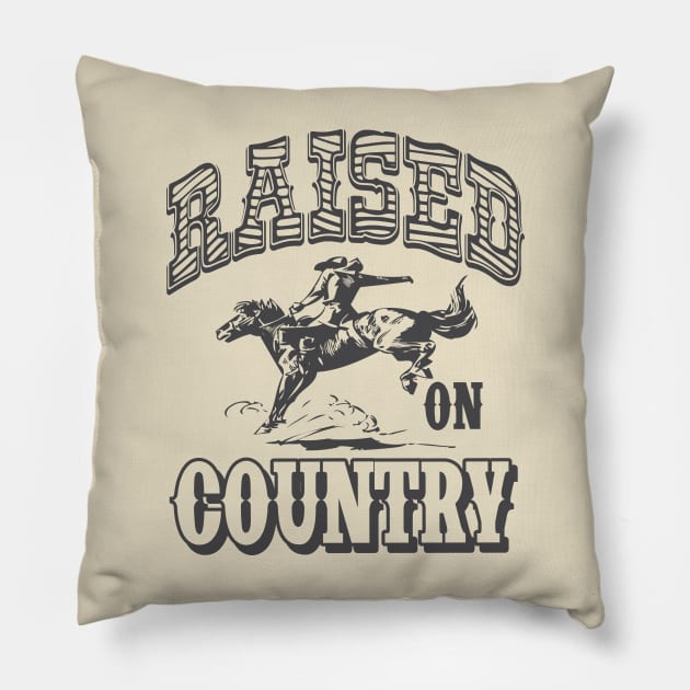 Raised on Country Country Concert T-shirt Pillow by stayfrostybro