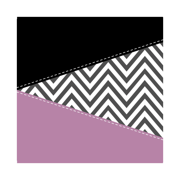 Gray Zigzag, Gray Chevron, Zigzag Pattern, Purple by Jelena Dunčević