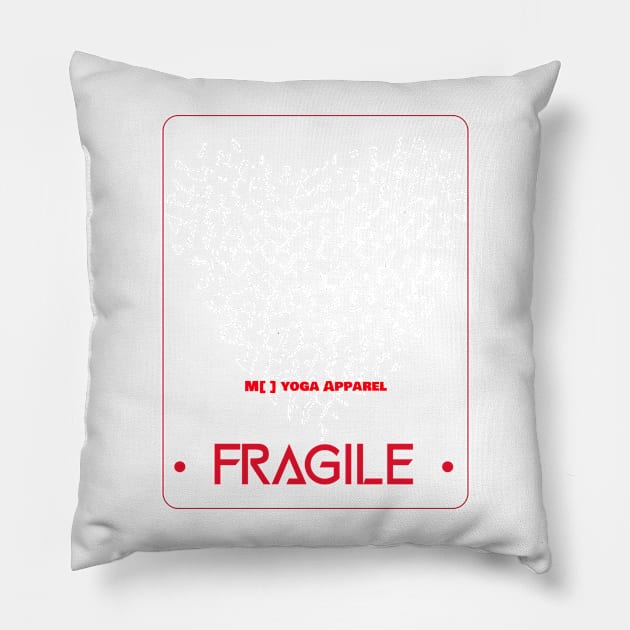 Fragmented broken heart Pillow by M[ ]