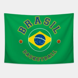 Brazil Basketball Tapestry