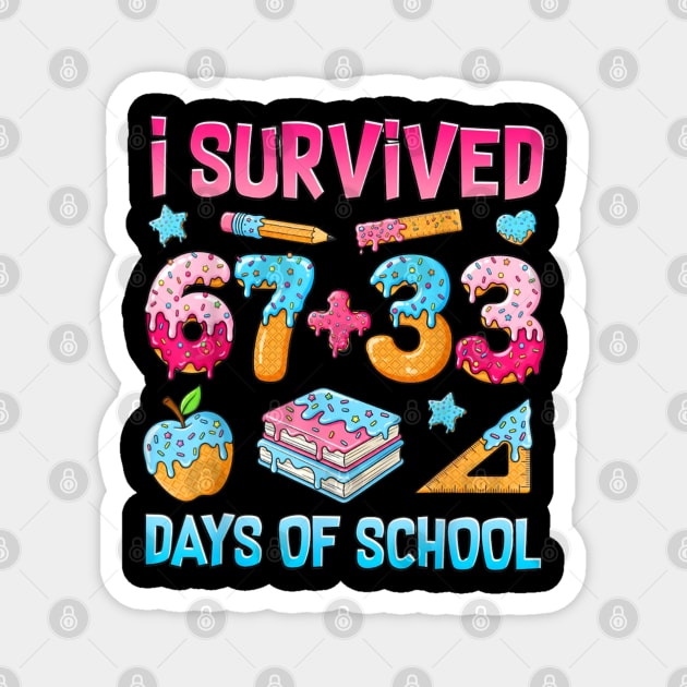 I-Survived-67-Days-of-School Magnet by dtr_art