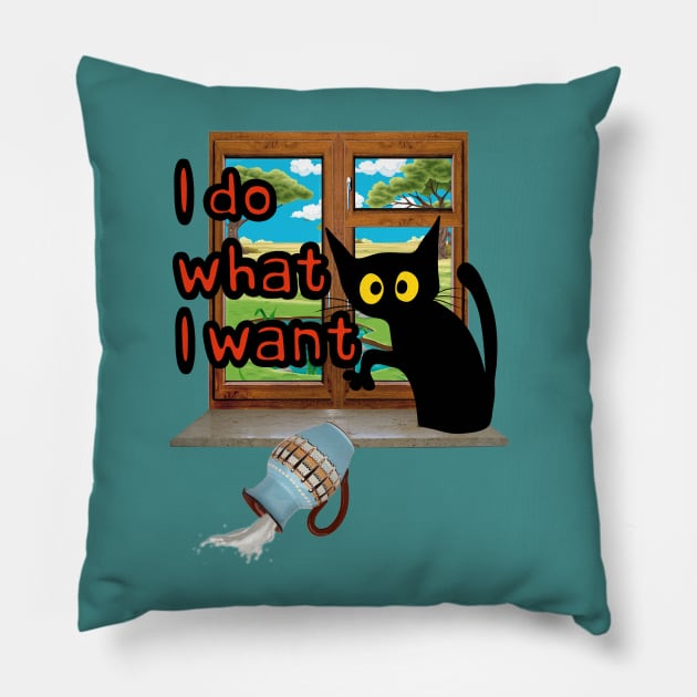 I DO WHAT I WANT Pillow by AlexxElizbar
