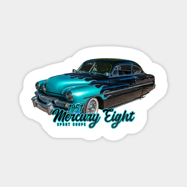 Customized 1951 Mercury Eight Sport Coupe Magnet by Gestalt Imagery