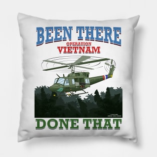 Huey Utility Helicopter Military Armed Forces Novelty Gift Pillow