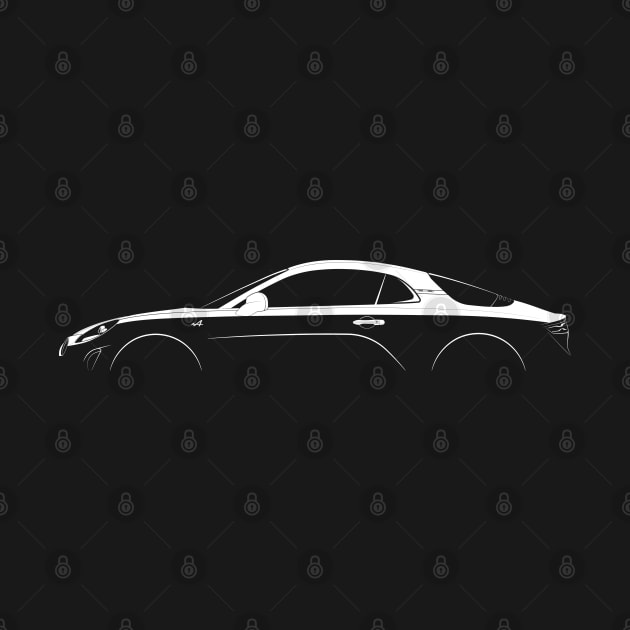 Alpine A110 Silhouette by Car-Silhouettes