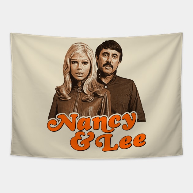 Nancy and Lee Folk Duo Tapestry by darklordpug