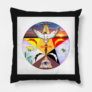 Four Directions - East - Tarot Suit - Swords Pillow