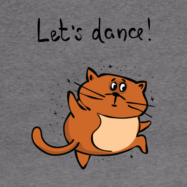 Lets Dance Fat Brown Cat Dancing Brown Cat Hoodie Teepublic