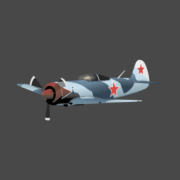 Lavochkin La-5 Soviet WW2 Fighter by NorseTech