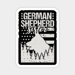 German Shepherd Sister Birthday Gift Magnet