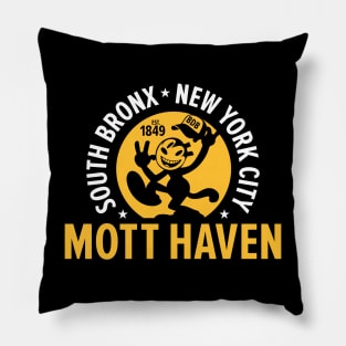 Mott Haven Bronx NYC - Comic Style Pillow