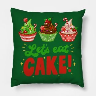 Christmas Let's Eat Cake Lover Gift Pillow