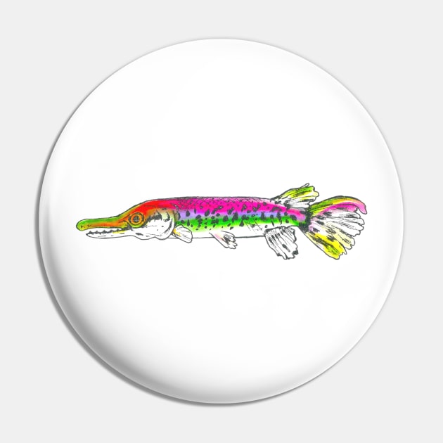 Alligator Gar Pin by Art of V. Cook