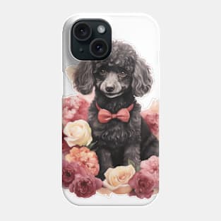 Dogs and roses on Valentine's Day Phone Case