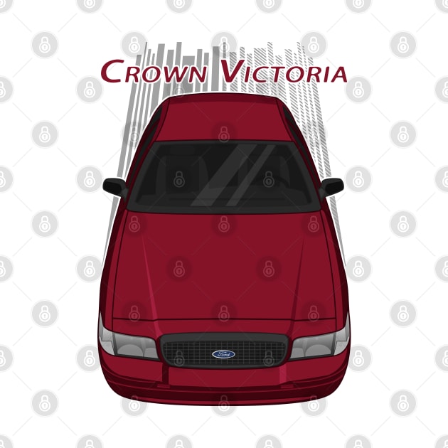 Ford Crown Victoria Police Interceptor - Dark Red by V8social