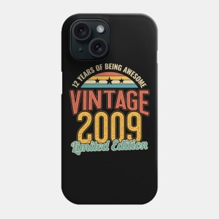 12th Birthday 12 Years of being Awesome 2009 Phone Case