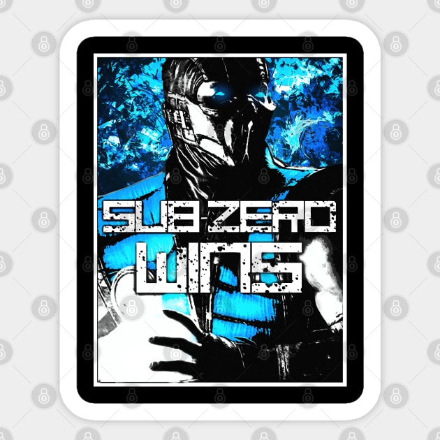 sub-zero wins flawless victory fatality - Sub Zero - Sticker