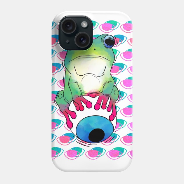 Frog eyes Phone Case by terastar