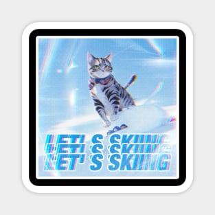 Cat Skiing Magnet