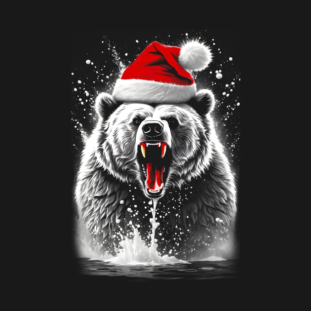 Roaring Santa Bear by didibayatee