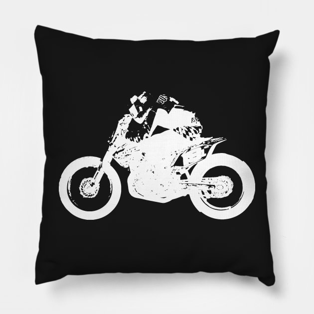 American Flat Track Pillow by studio9teen