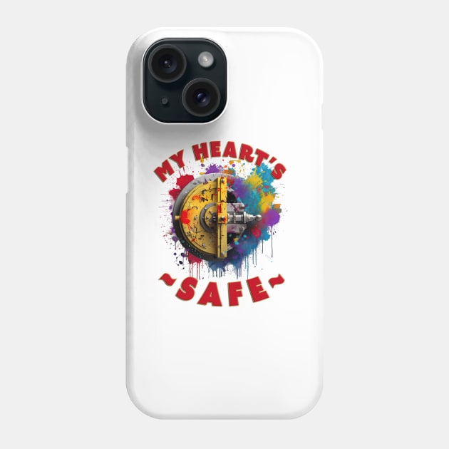 My Heart's Safe Phone Case by Urban Archeology Shop Gallery