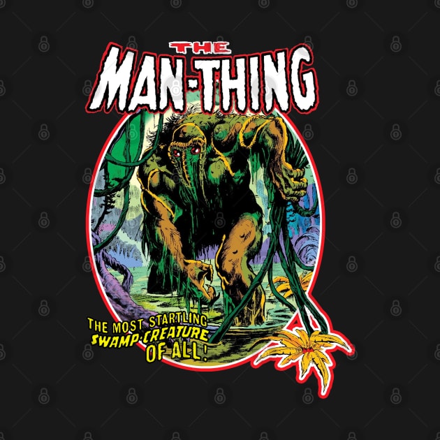 VINTAGE HORROR MAN THING 1974 Man Thing T Shirt TeePublic