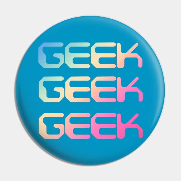 Retro Geeks 80s style Pin by Scar