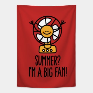 Summer? I'm a big fan, pun sunshine lovers doodle Tapestry