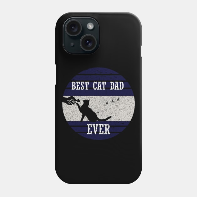 best cat dad ever vintage retro style Phone Case by Get Yours