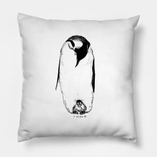 Penguin and baby Pillow