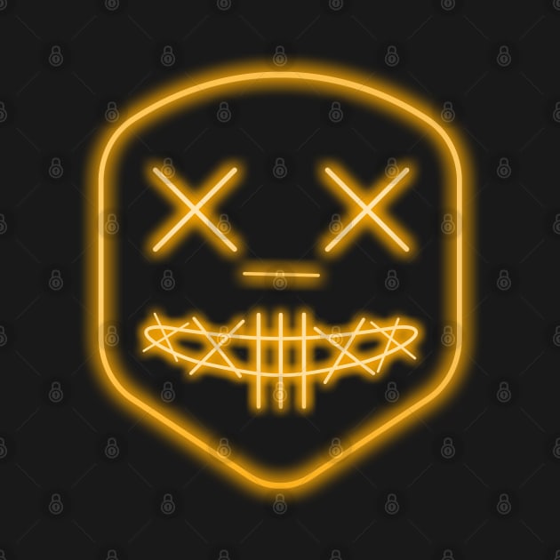 Halloween EL Cold Light Horror Skull Glowing Mask Make-up Party Prop by mstartwork