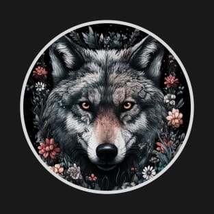 Wolf Face Cottagecore Aesthetic Howl T-Shirt