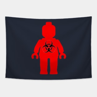 Minifig with Radioactive Symbol Tapestry