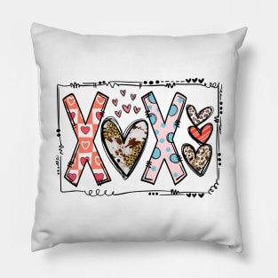 Xoxo Hearts Valentine's Day Pillow