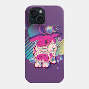 Techno bunny with patterns Phone Case